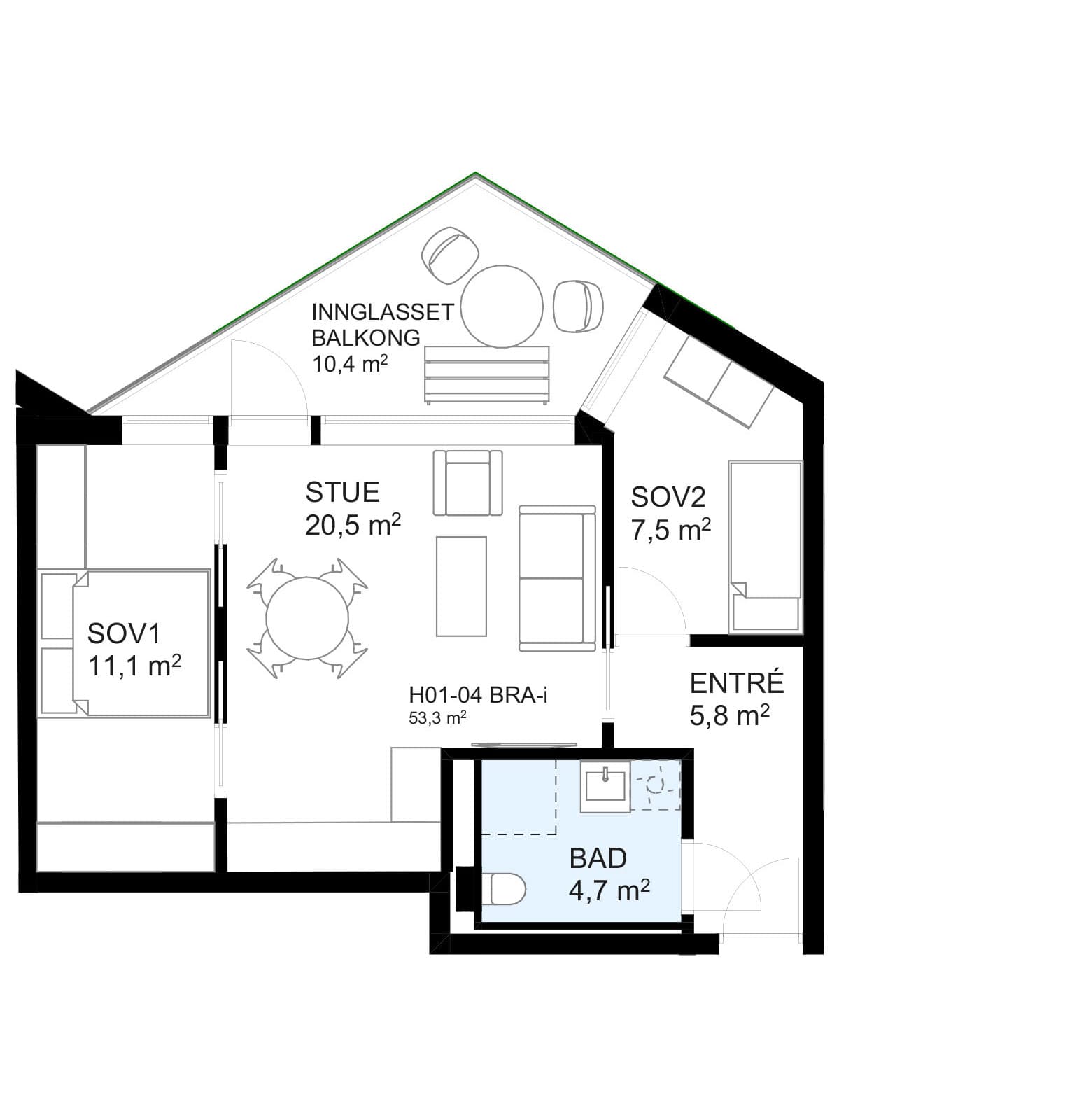 Plantegning H01-04
