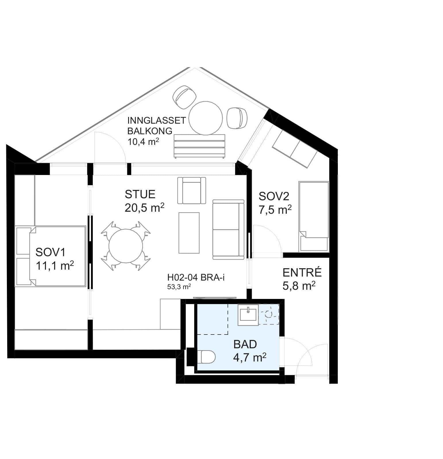Plantegning H02-04